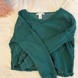 Altar'd State Teal Long Sleeve Top